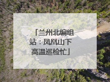 兰州北编组站：凤凰山下高温巡检忙