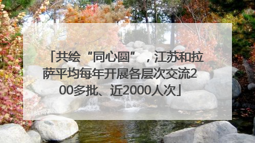共绘“同心圆”，江苏和拉萨平均每年开展各层次交流200多批、近2000人次