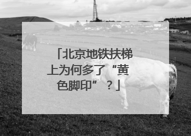 北京地铁扶梯上为何多了“黄色脚印”？