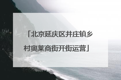 北京延庆区井庄镇乡村奥莱商街开街运营