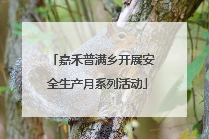 嘉禾普满乡开展安全生产月系列活动