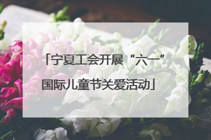 宁夏工会开展“六一”国际儿童节关爱活动