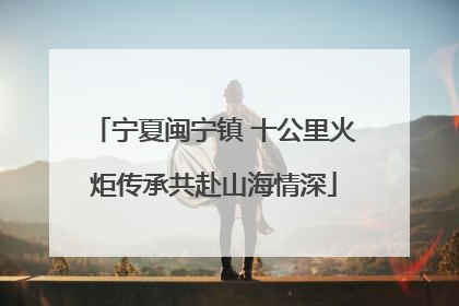 宁夏闽宁镇 十公里火炬传承共赴山海情深
