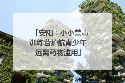 安阳：小小禁毒训练营护航青少年远离药物滥用