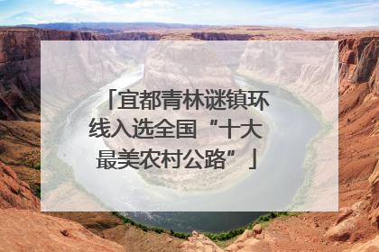 宜都青林谜镇环线入选全国“十大最美农村公路”