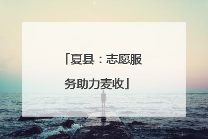 夏县：志愿服务助力麦收