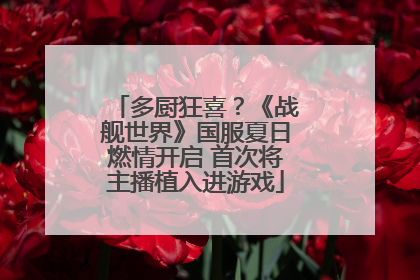 多厨狂喜？《战舰世界》国服夏日燃情开启 首次将主播植入进游戏