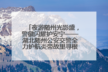 夜游随州光影盛，警徽闪耀护安宁——湖北随州公安交警全力护航炎帝故里寻根节夜游活动侧记