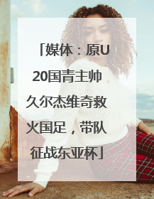 媒体：原U20国青主帅久尔杰维奇救火国足，带队征战东亚杯