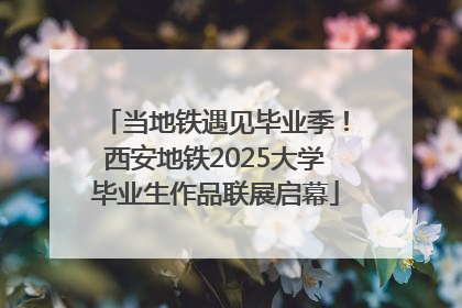 当地铁遇见毕业季！西安地铁2025大学毕业生作品联展启幕