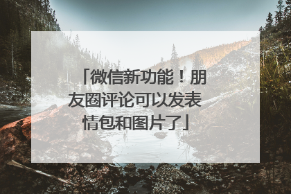微信新功能！朋友圈评论可以发表情包和图片了