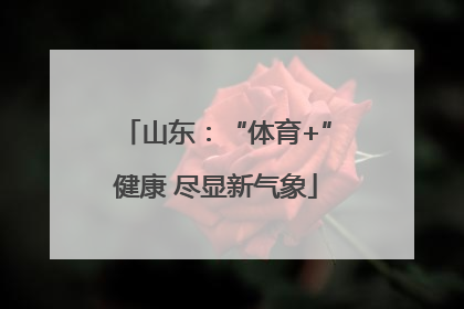 山东：“体育+”健康 尽显新气象