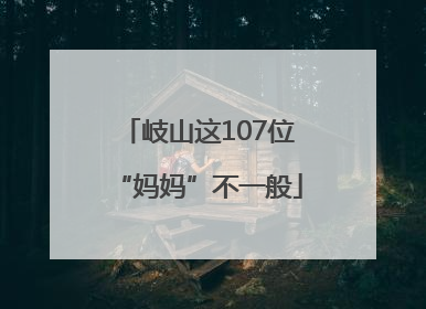 岐山这107位“妈妈”不一般