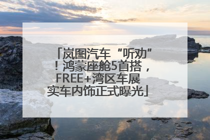 岚图汽车“听劝”！鸿蒙座舱5首搭，FREE+湾区车展实车内饰正式曝光