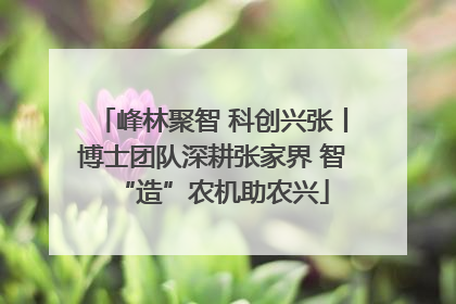峰林聚智 科创兴张丨博士团队深耕张家界 智“造”农机助农兴