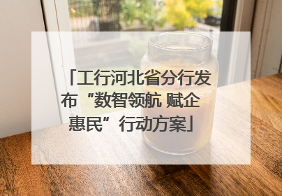 工行河北省分行发布“数智领航 赋企惠民”行动方案