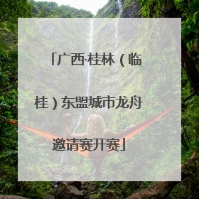广西·桂林（临桂）东盟城市龙舟邀请赛开赛