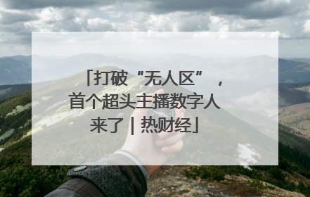 打破“无人区”，首个超头主播数字人来了｜热财经