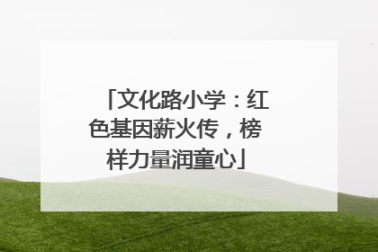 文化路小学：红色基因薪火传，榜样力量润童心