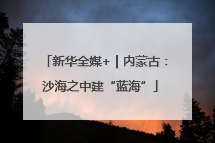 新华全媒+｜内蒙古：沙海之中建“蓝海”