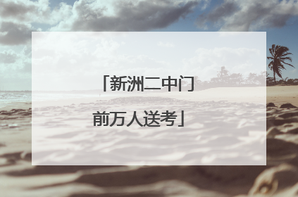 新洲二中门前万人送考