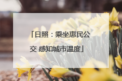 日照：乘坐惠民公交 感知城市温度