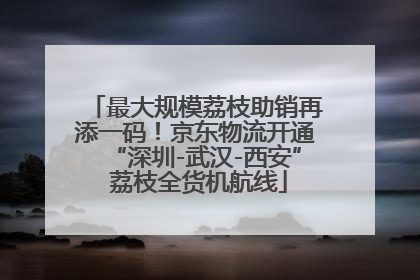 最大规模荔枝助销再添一码！京东物流开通“深圳-武汉-西安” 荔枝全货机航线