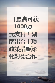 最高可获1000万元支持！湖南出台十项政策措施深化对德合作