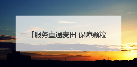 服务直通麦田 保障颗粒归仓 德州市行政审批服务局护航“三夏”生产