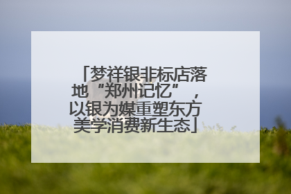 梦祥银非标店落地“郑州记忆”，以银为媒重塑东方美学消费新生态