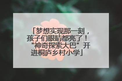 梦想实现那一刻，孩子们眼睛都亮了！“神奇探索大巴”开进桐庐乡村小学