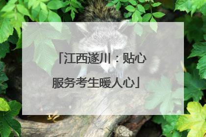 江西遂川：贴心服务考生暖人心