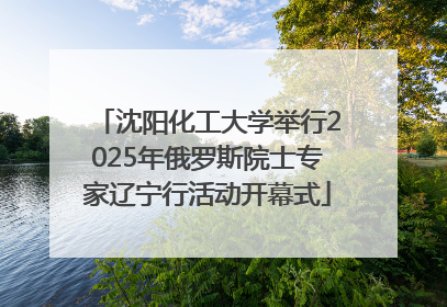 沈阳化工大学举行2025年俄罗斯院士专家辽宁行活动开幕式