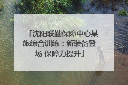 沈阳联勤保障中心某旅综合训练：新装备登场 保障力提升