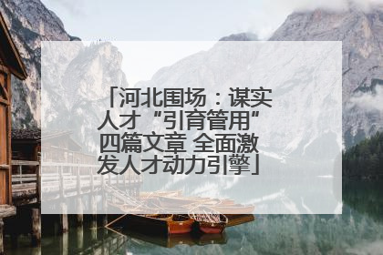 河北围场：谋实人才“引育管用”四篇文章 全面激发人才动力引擎