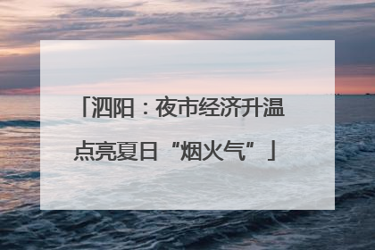 泗阳：夜市经济升温 点亮夏日“烟火气”