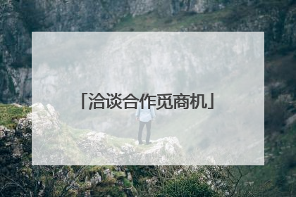 洽谈合作觅商机