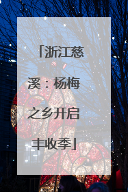 浙江慈溪：杨梅之乡开启丰收季