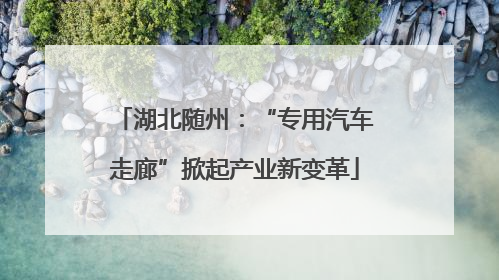 湖北随州：“专用汽车走廊”掀起产业新变革