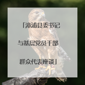 漳浦县委书记与基层党员干部群众代表座谈