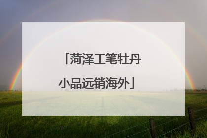 菏泽工笔牡丹小品远销海外