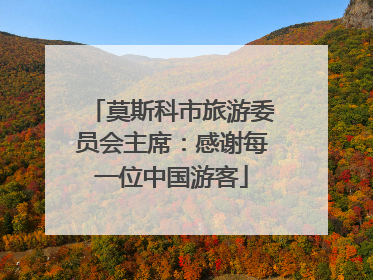 莫斯科市旅游委员会主席：感谢每一位中国游客