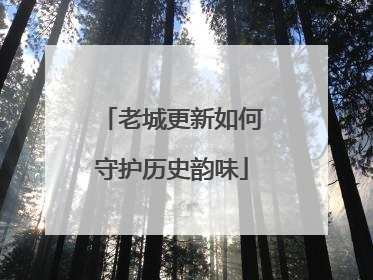 老城更新如何守护历史韵味