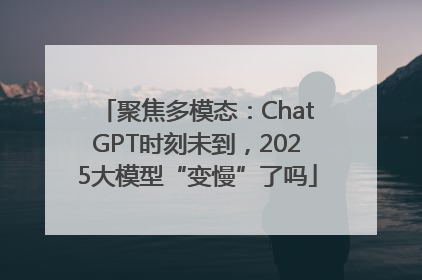 聚焦多模态：ChatGPT时刻未到，2025大模型“变慢”了吗
