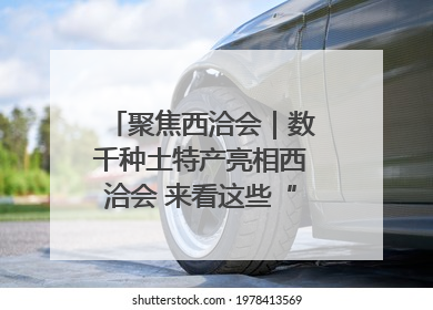 聚焦西洽会｜数千种土特产亮相西洽会 来看这些“爆款”产品