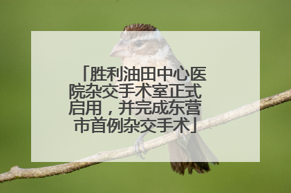 胜利油田中心医院杂交手术室正式启用，并完成东营市首例杂交手术
