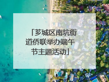 芗城区南坑街道侨联举办端午节主题活动