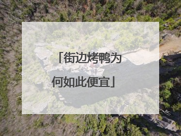 街边烤鸭为何如此便宜