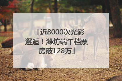 近8000次光影邂逅！潍坊端午档票房破128万