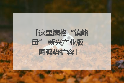 这里满格“镇能量” 新兴产业版图强势扩容
